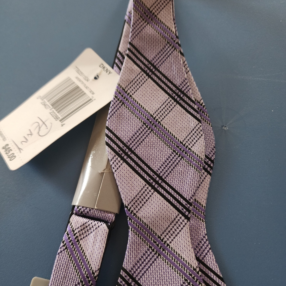 DKNY Plaid Bowtie
